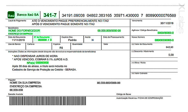 demonstrativo de um boleto para analisar a sua veracidade blog post